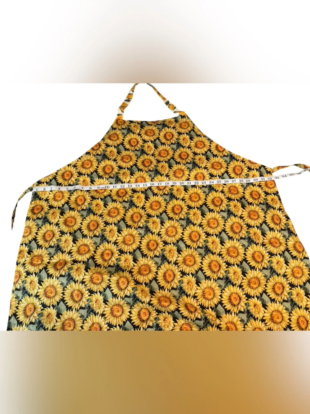 Sunflower Print Adjustable Kitchen Apron